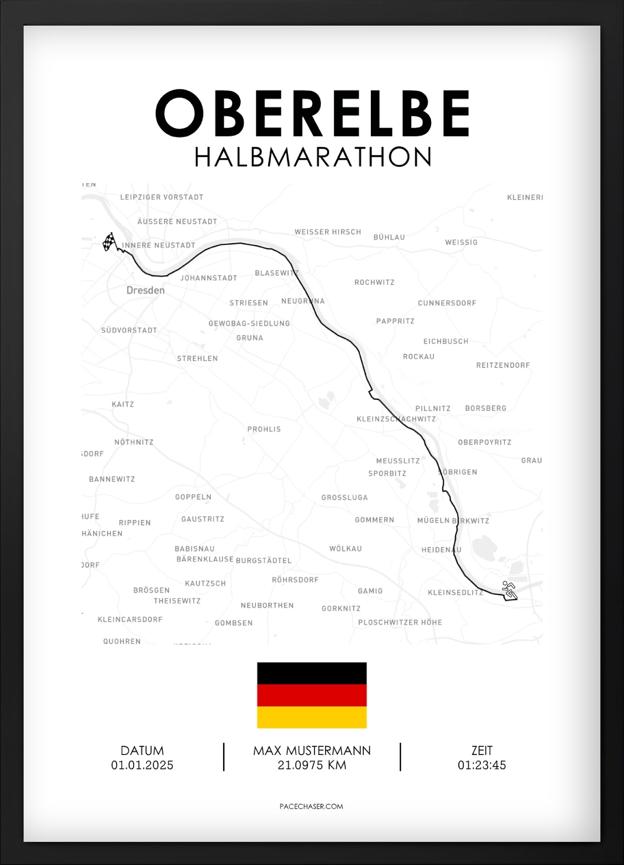 Oberelbe Half Marathon Poster