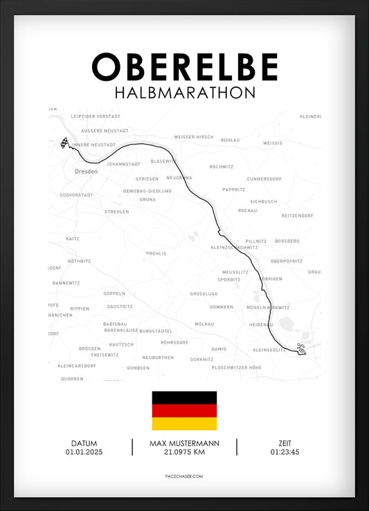 Halvmaraton Oberelbe Plakat