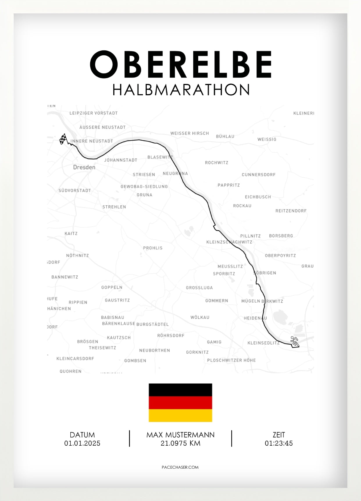 Oberelbe Half Marathon Poster