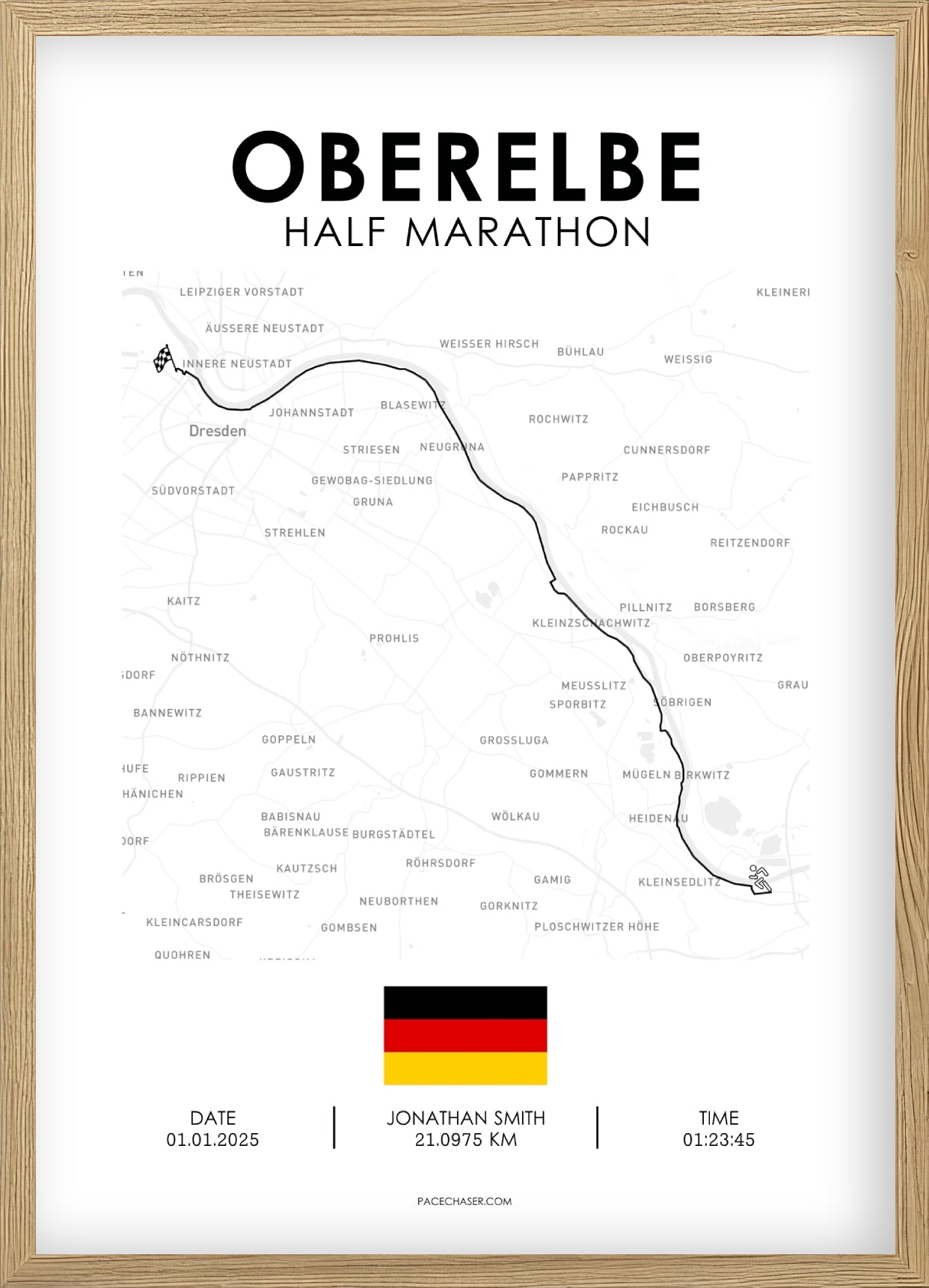 Oberelbe Half Marathon Poster