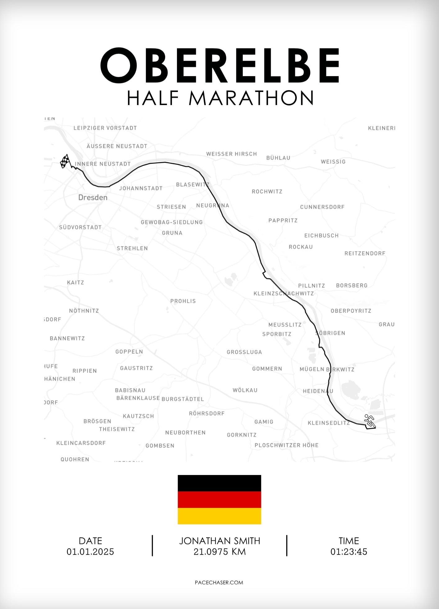 Oberelbe Half Marathon Poster