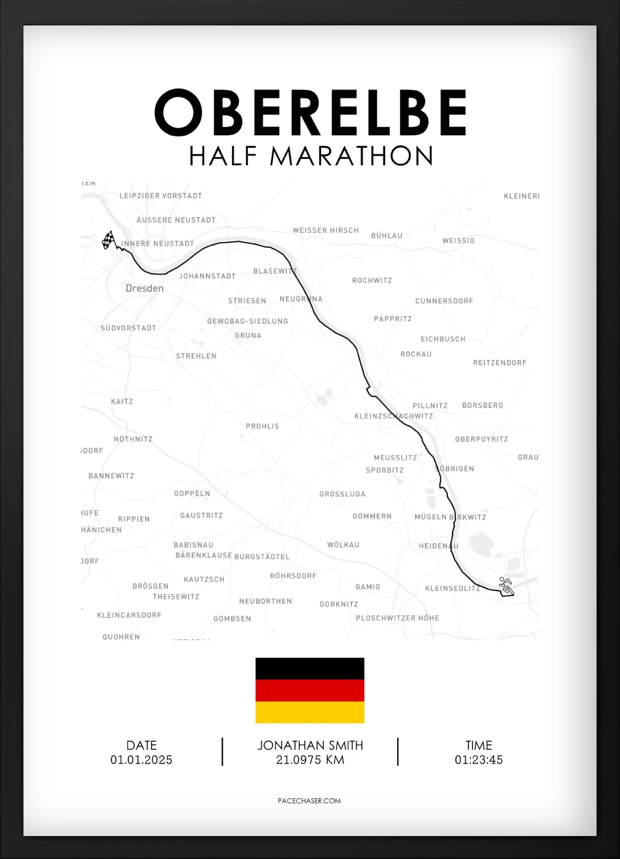 Oberelbe Half Marathon Poster