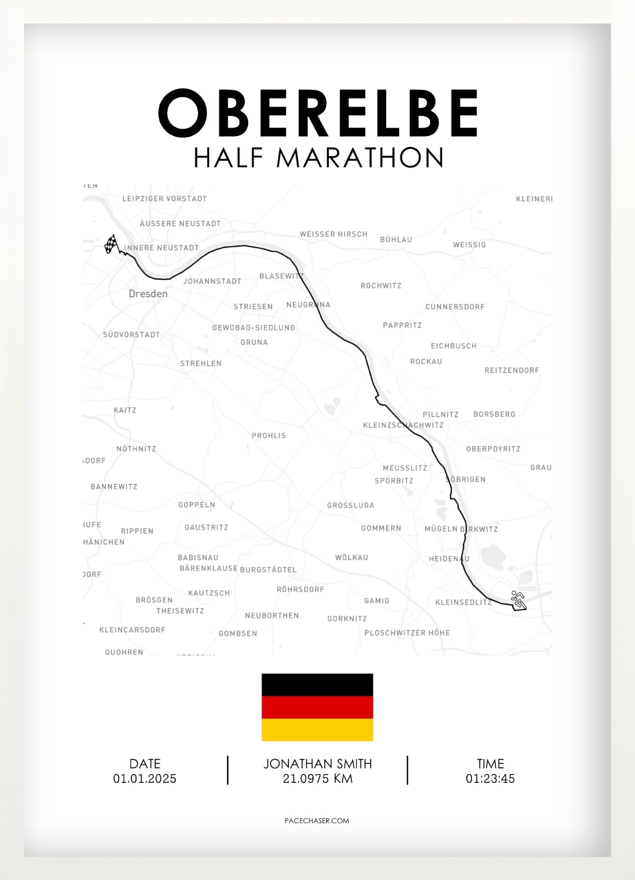 Oberelbe Half Marathon Poster