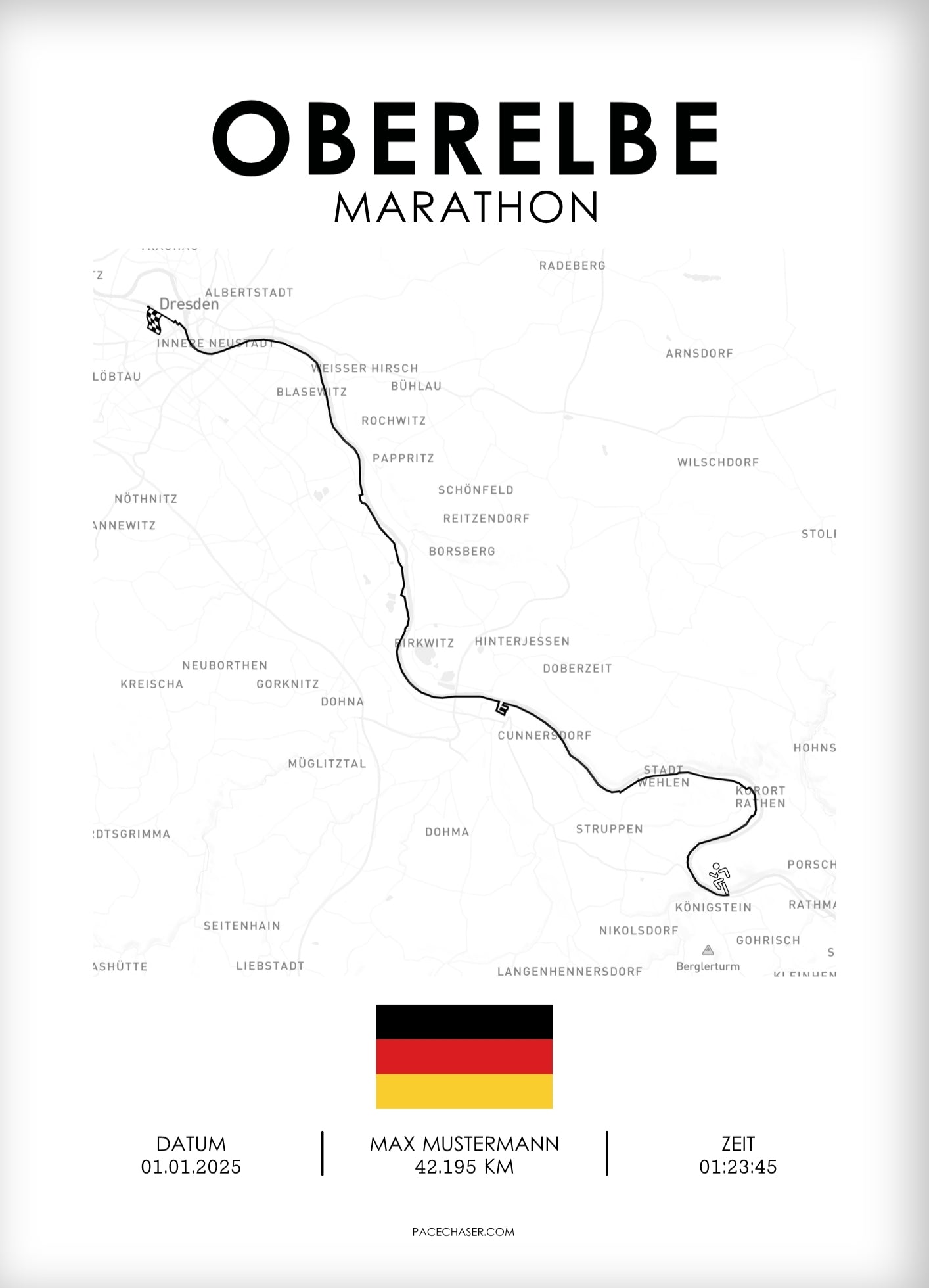 Marathon Oberelbe Poster