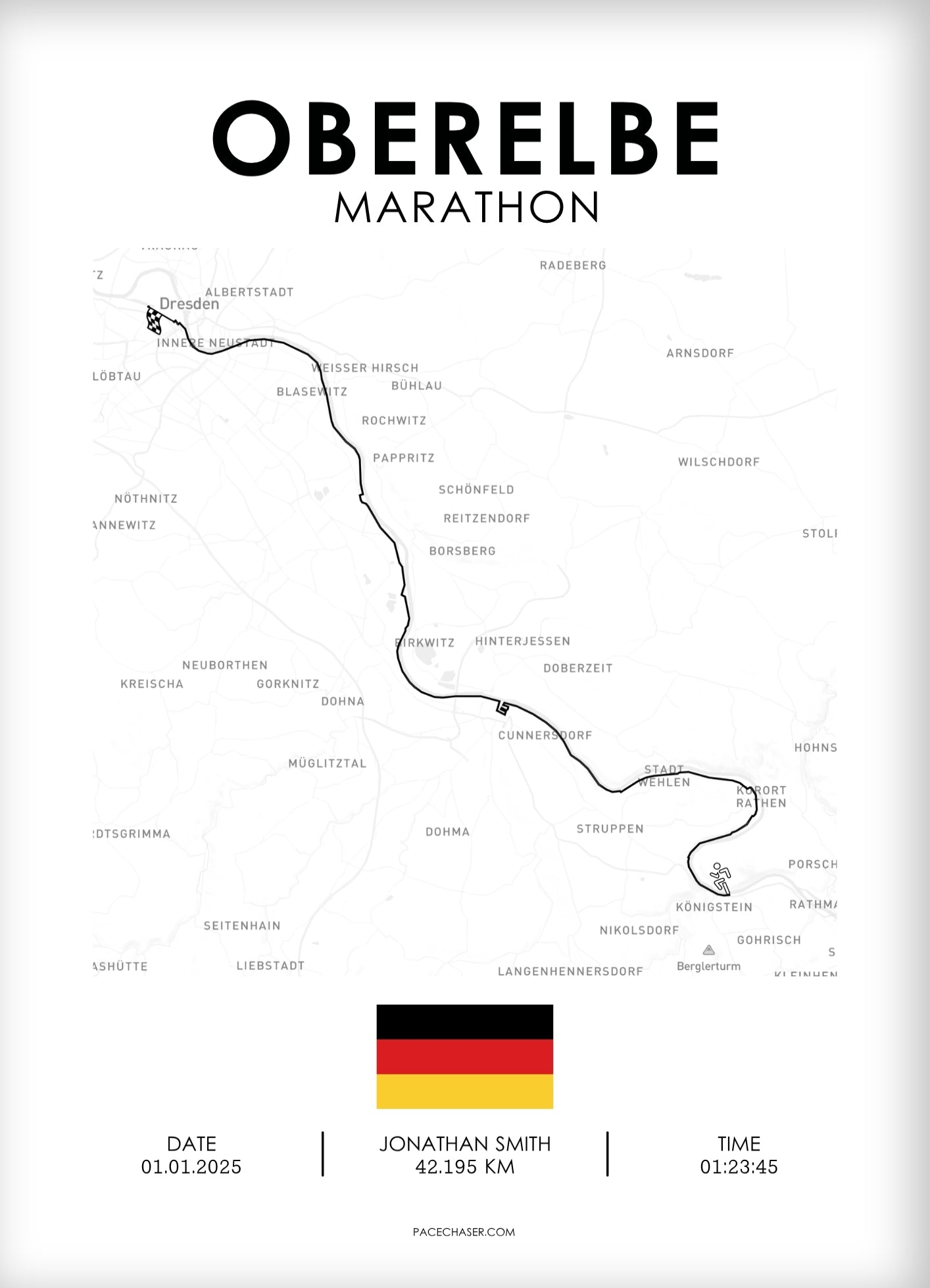 Marathon Oberelbe Poster