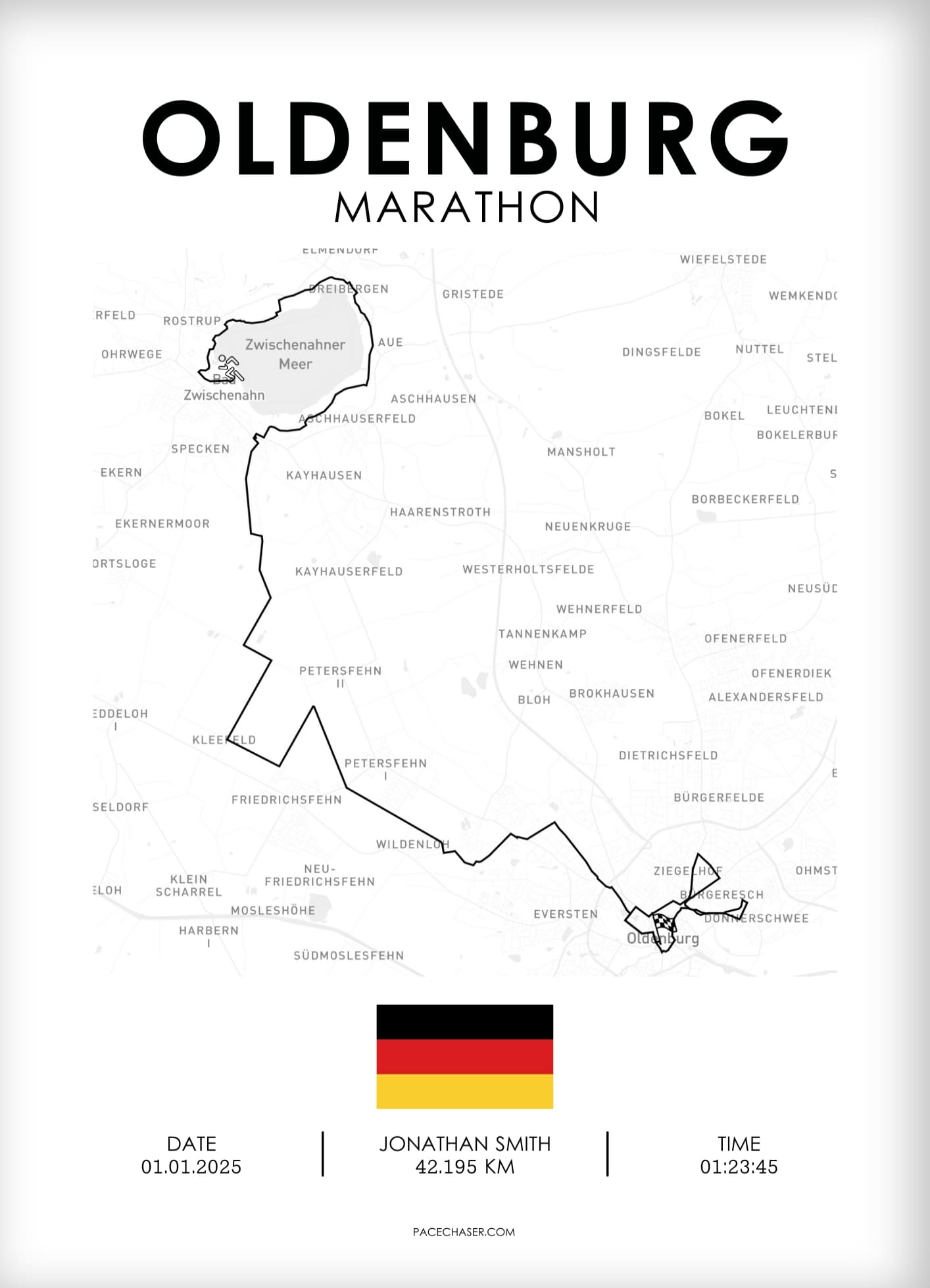 Marathon Oldenburg poster - from 2025