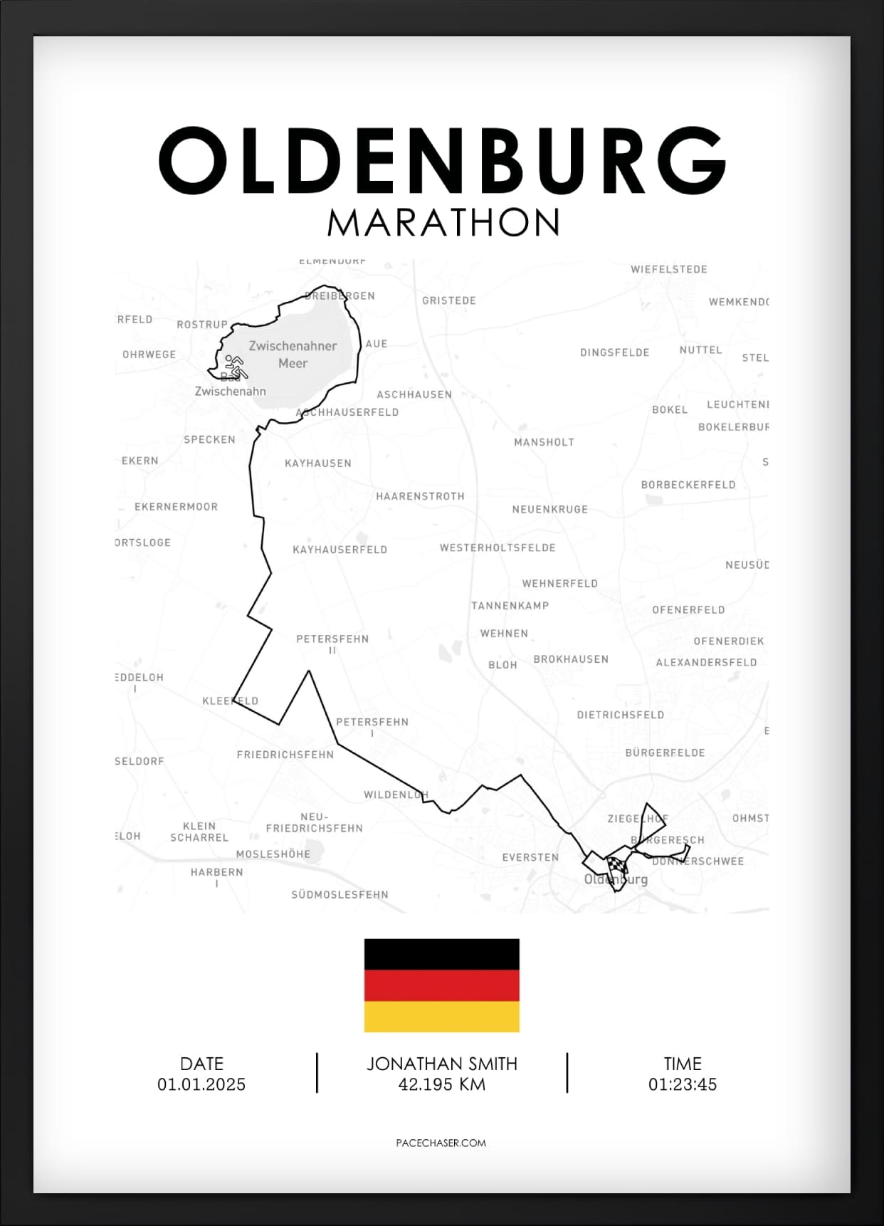 Marathon Oldenburg poster - from 2025