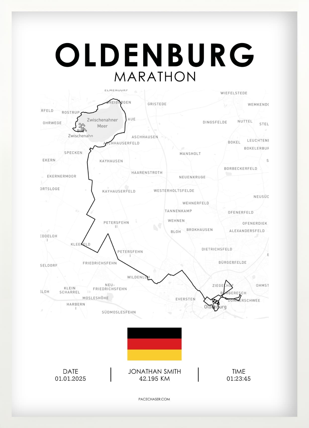 Marathon Oldenburg poster - from 2025