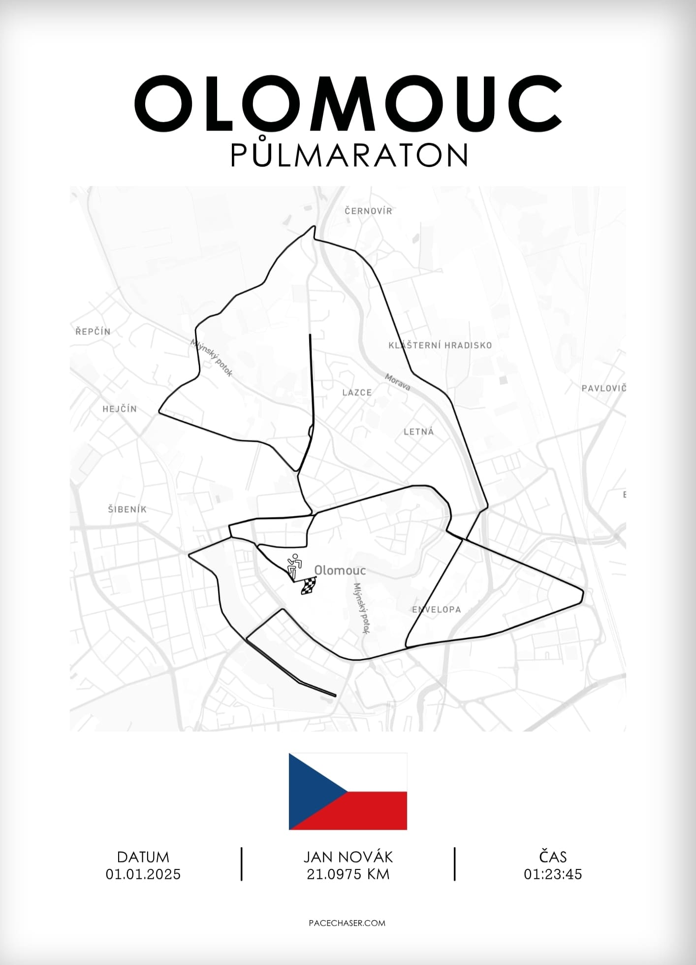 Olomouc Half Marathon Poster