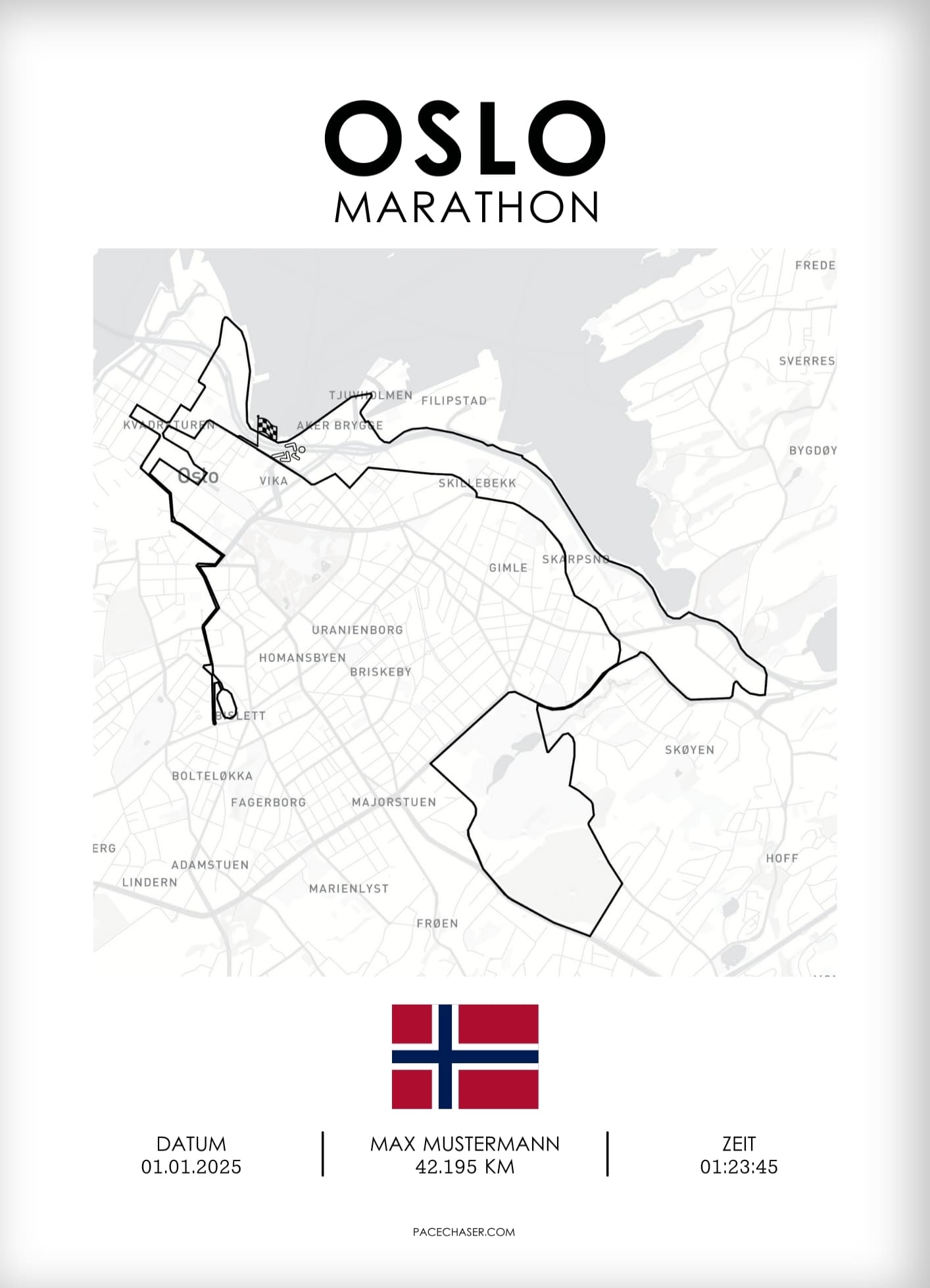Oslo Marathon Poster