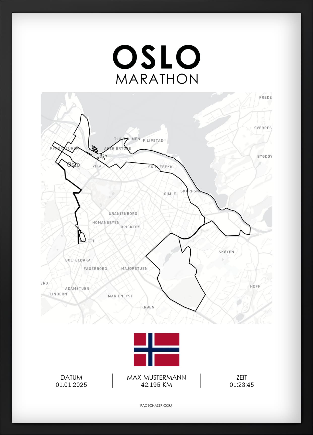 Oslo Marathon Poster