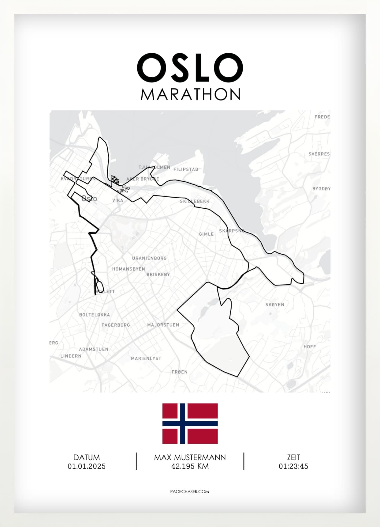 Oslo Marathon Poster