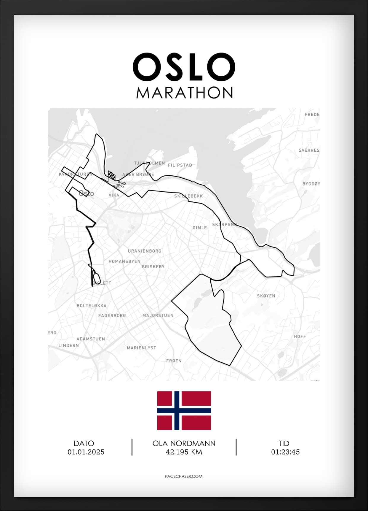 Oslo Marathon Poster