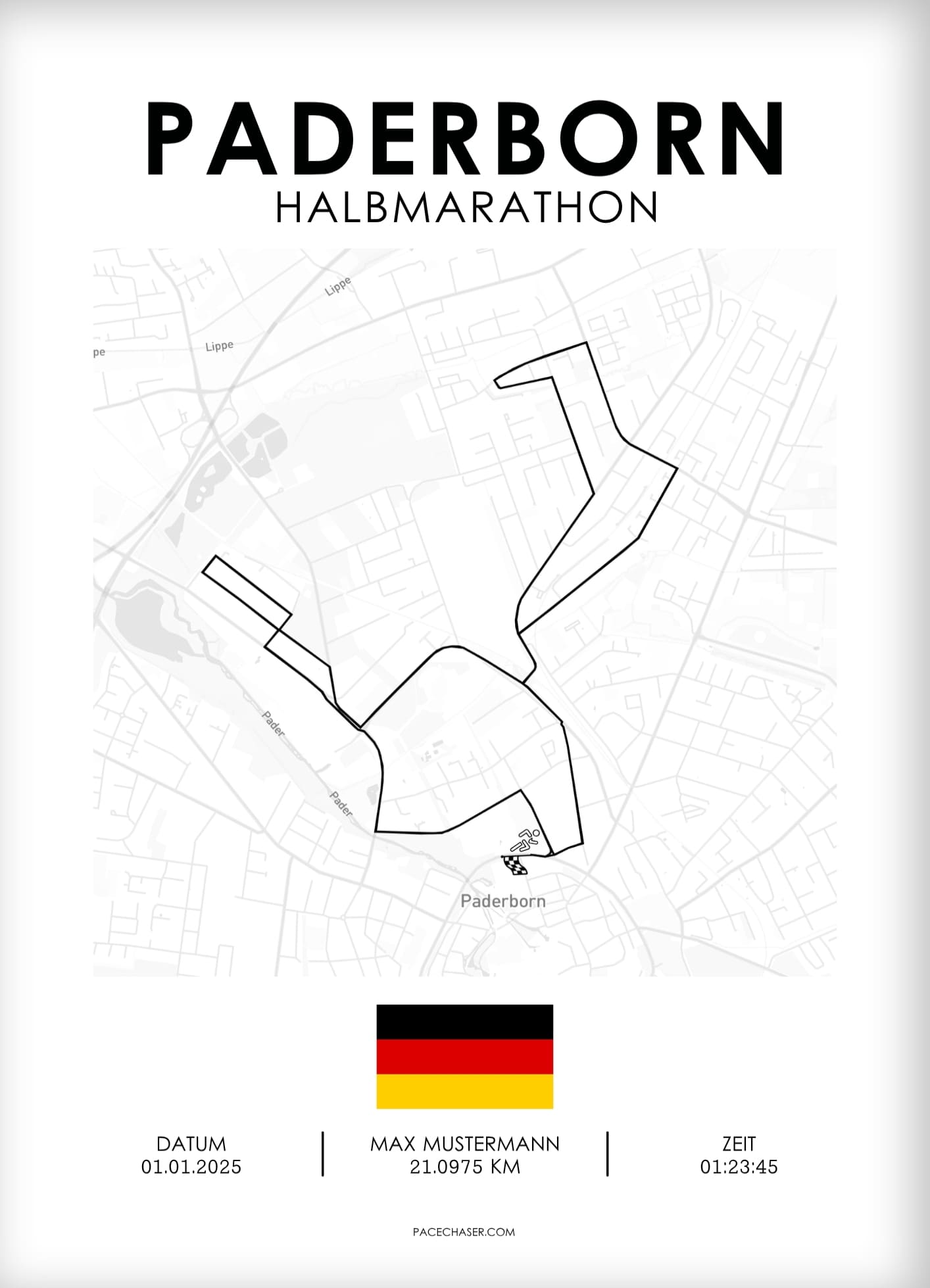 Paderborn Half Marathon Poster (Paderborn Easter Run)