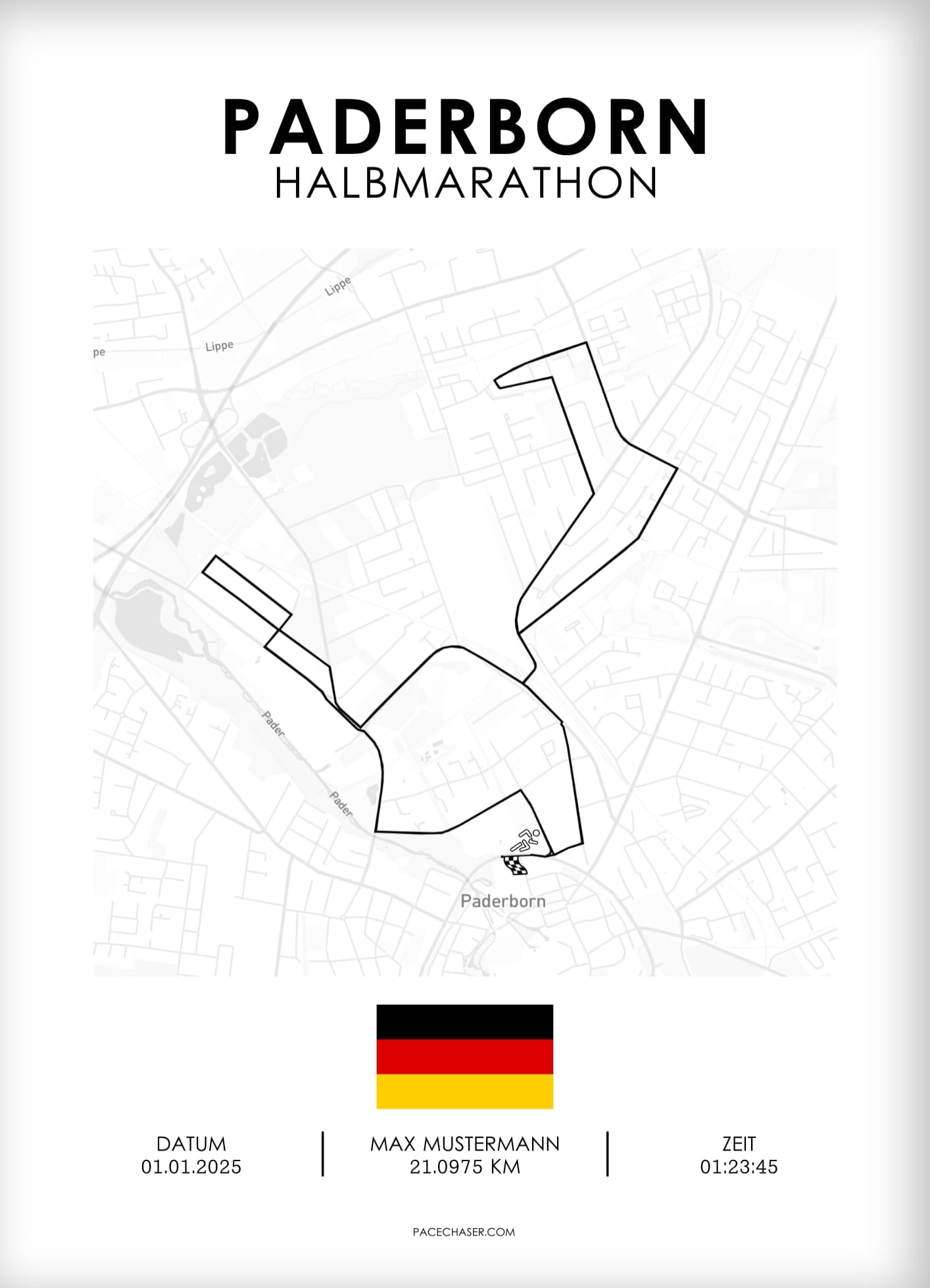 Paderborn Half Marathon Poster (Paderborn Easter Run)