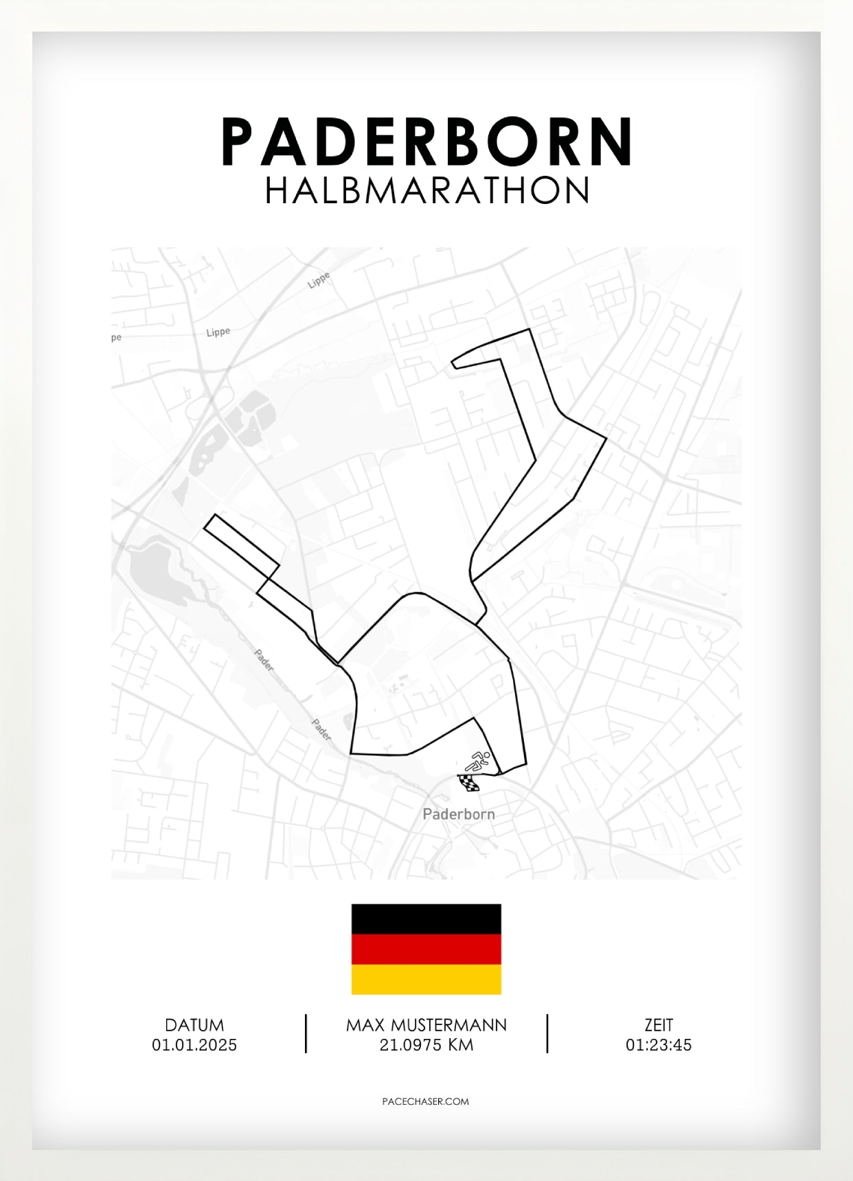 Paderborn Half Marathon Poster (Paderborn Easter Run)
