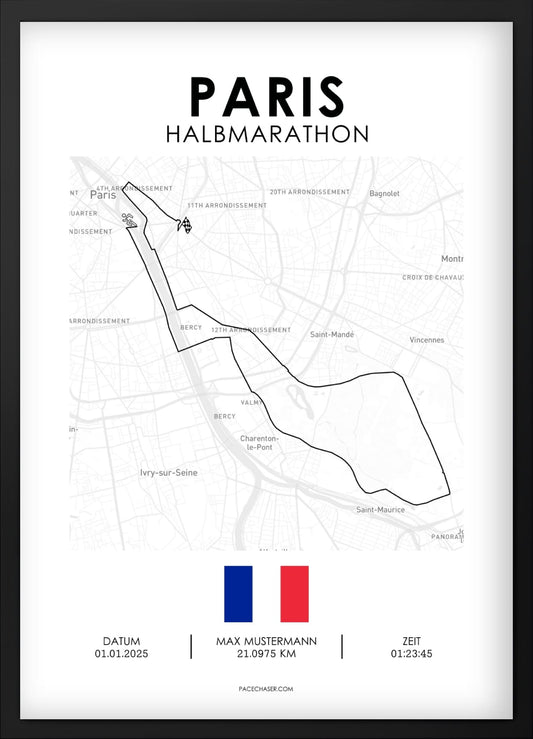 Halbmarathon Paris Poster