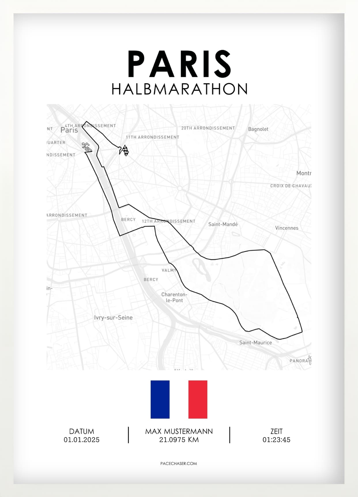 Halbmarathon Paris Poster