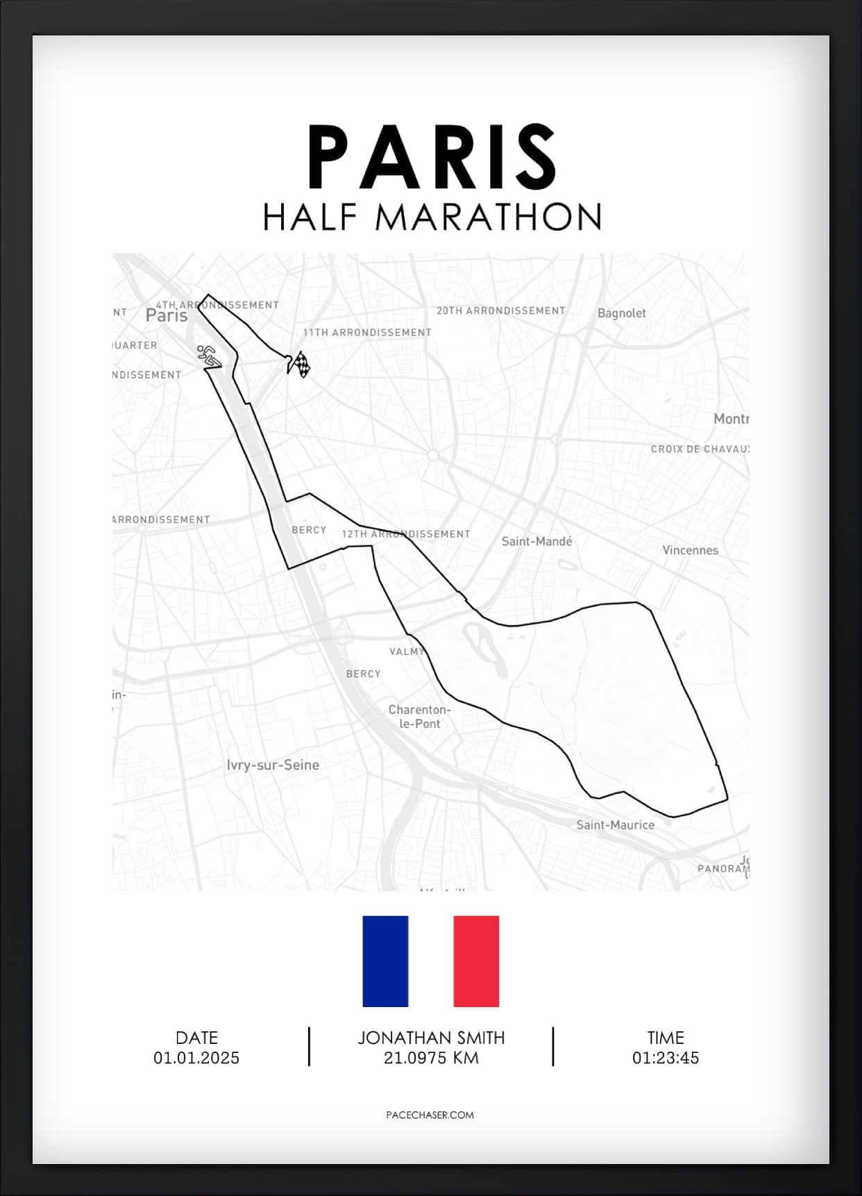 Halbmarathon Paris Poster
