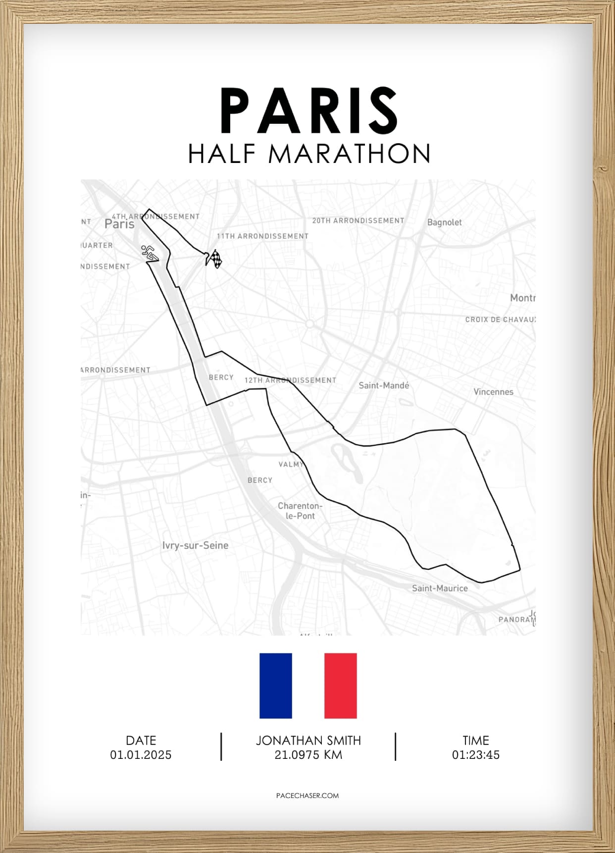 Halbmarathon Paris Poster