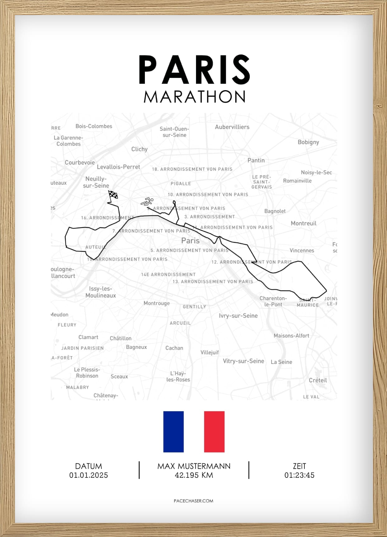 Plakat til Paris Marathon