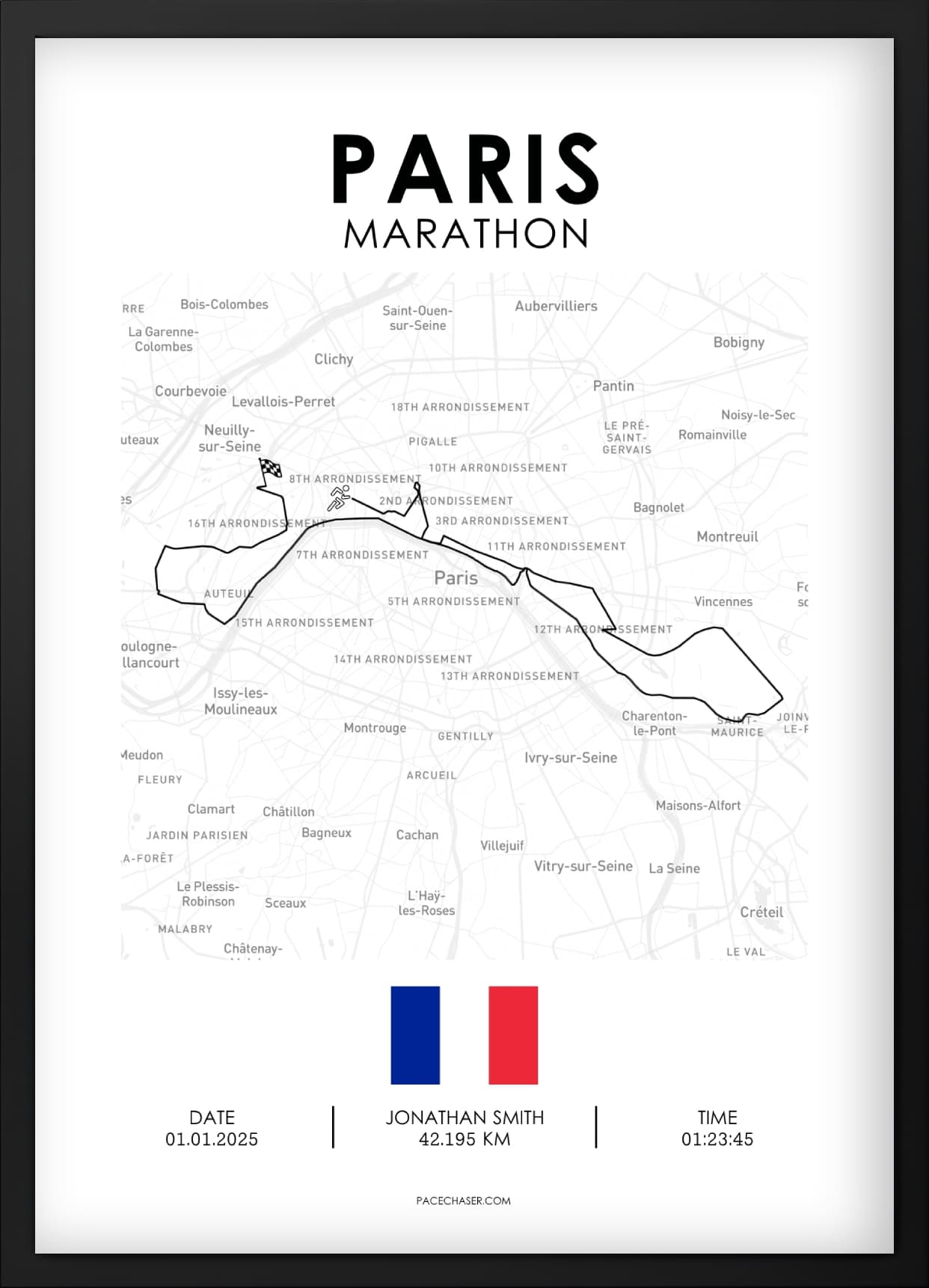 Plakat til Paris Marathon