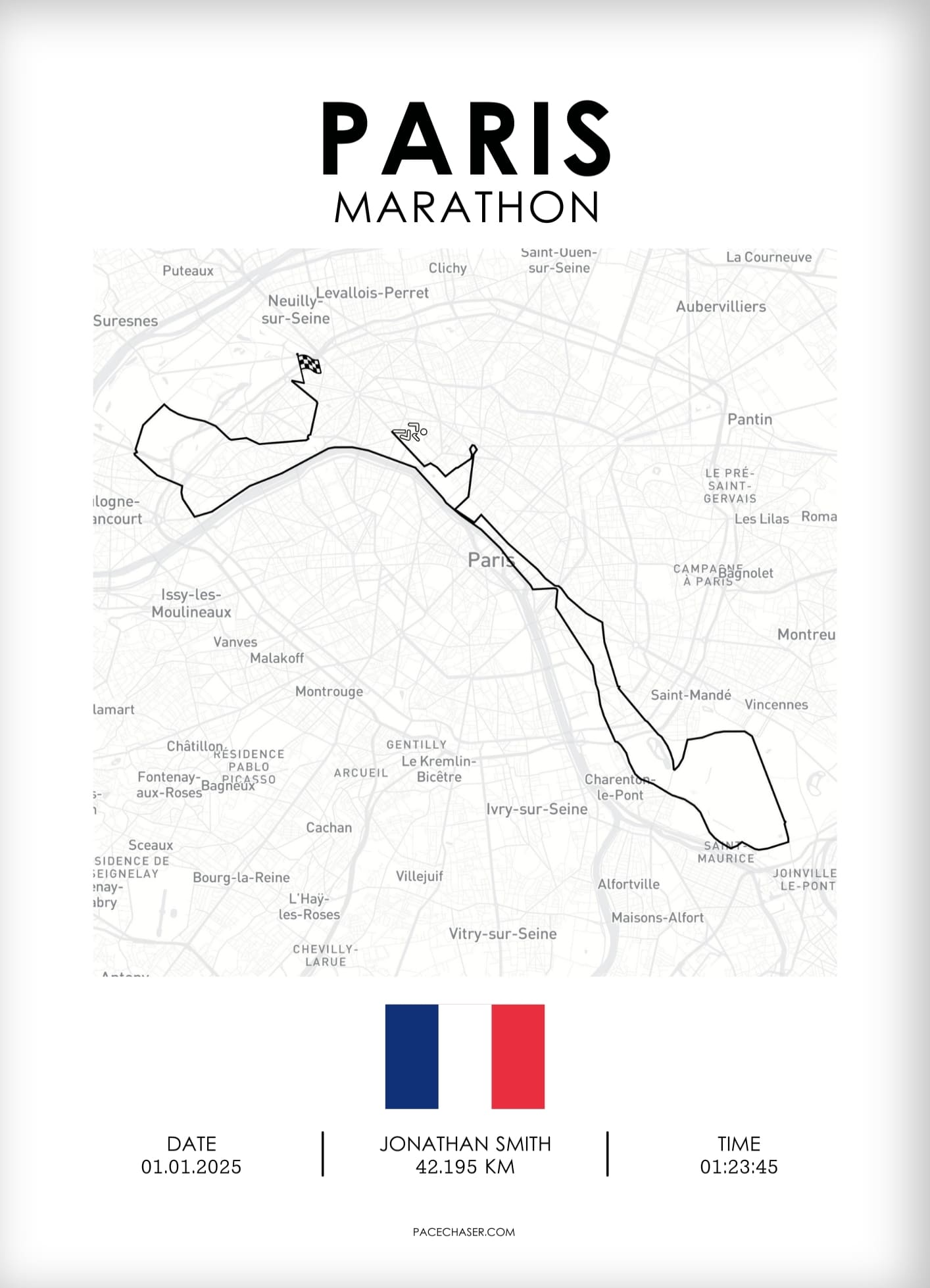 Marathon Paris Poster