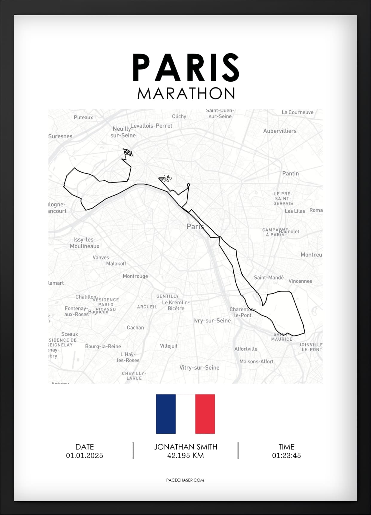 Marathon Paris Poster