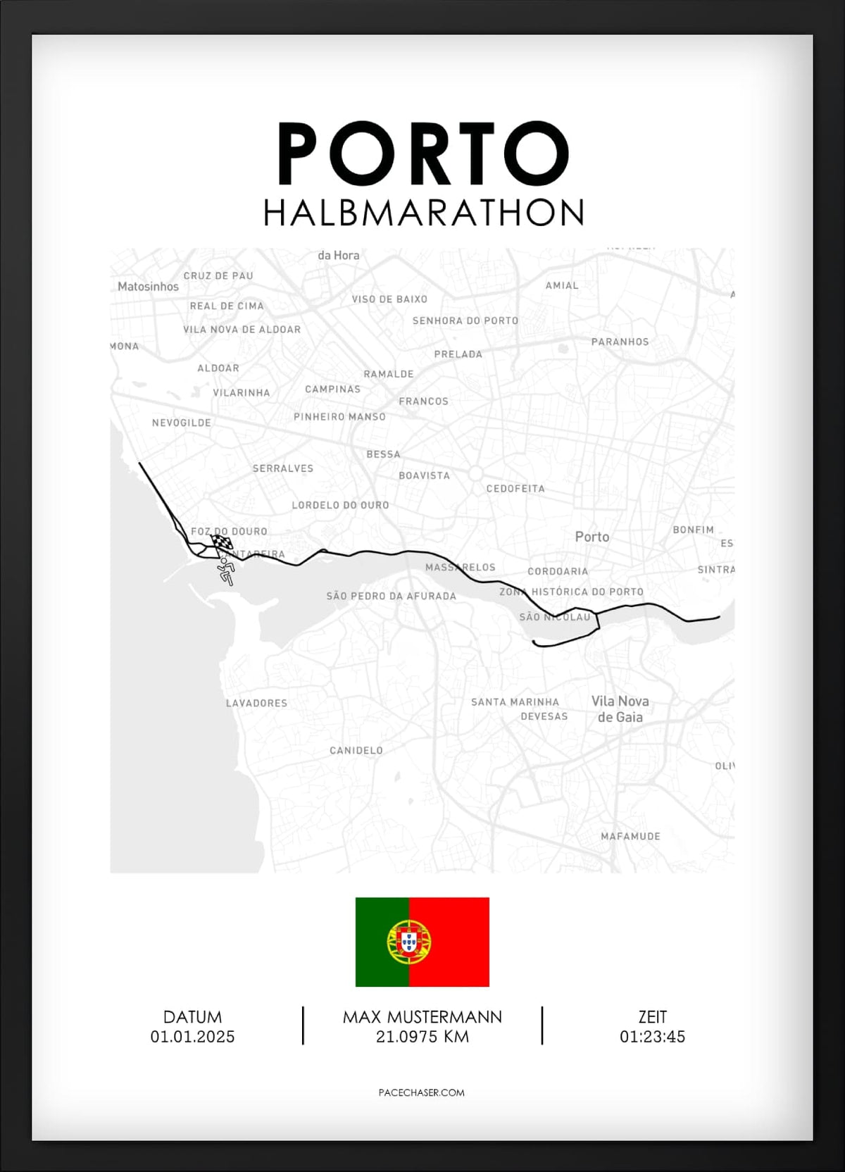 Halbmarathon Porto Poster