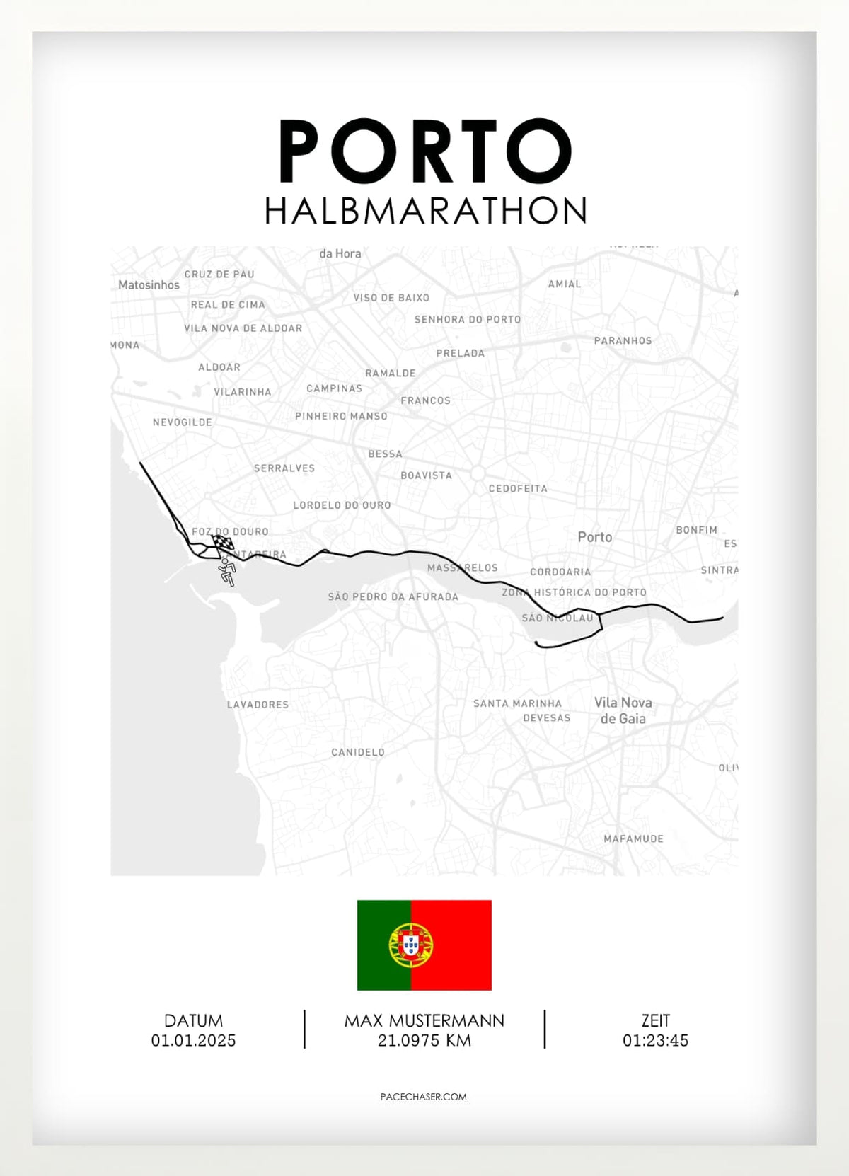 Halbmarathon Porto Poster