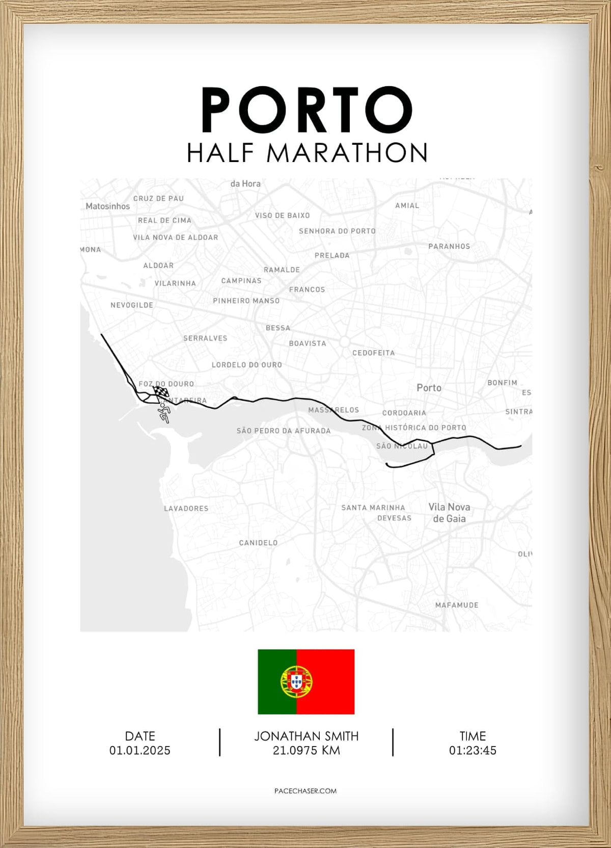Halbmarathon Porto Poster