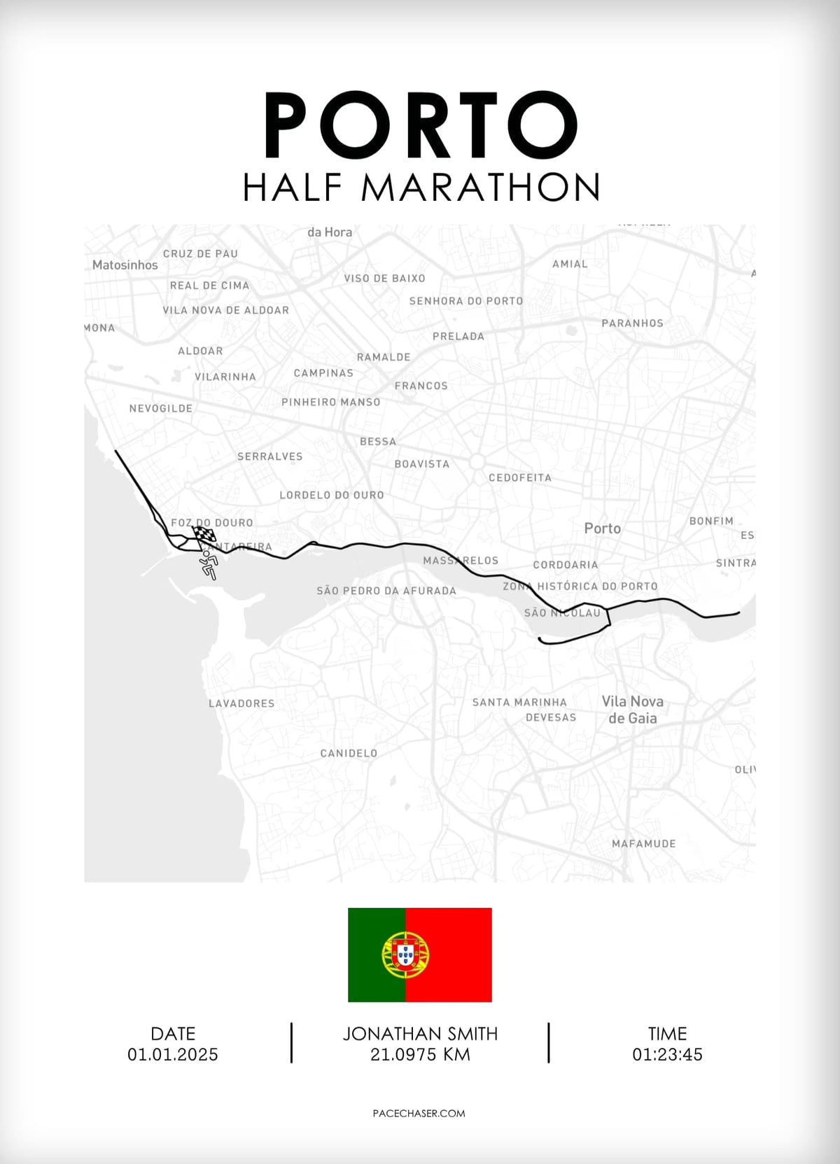 Halbmarathon Porto Poster