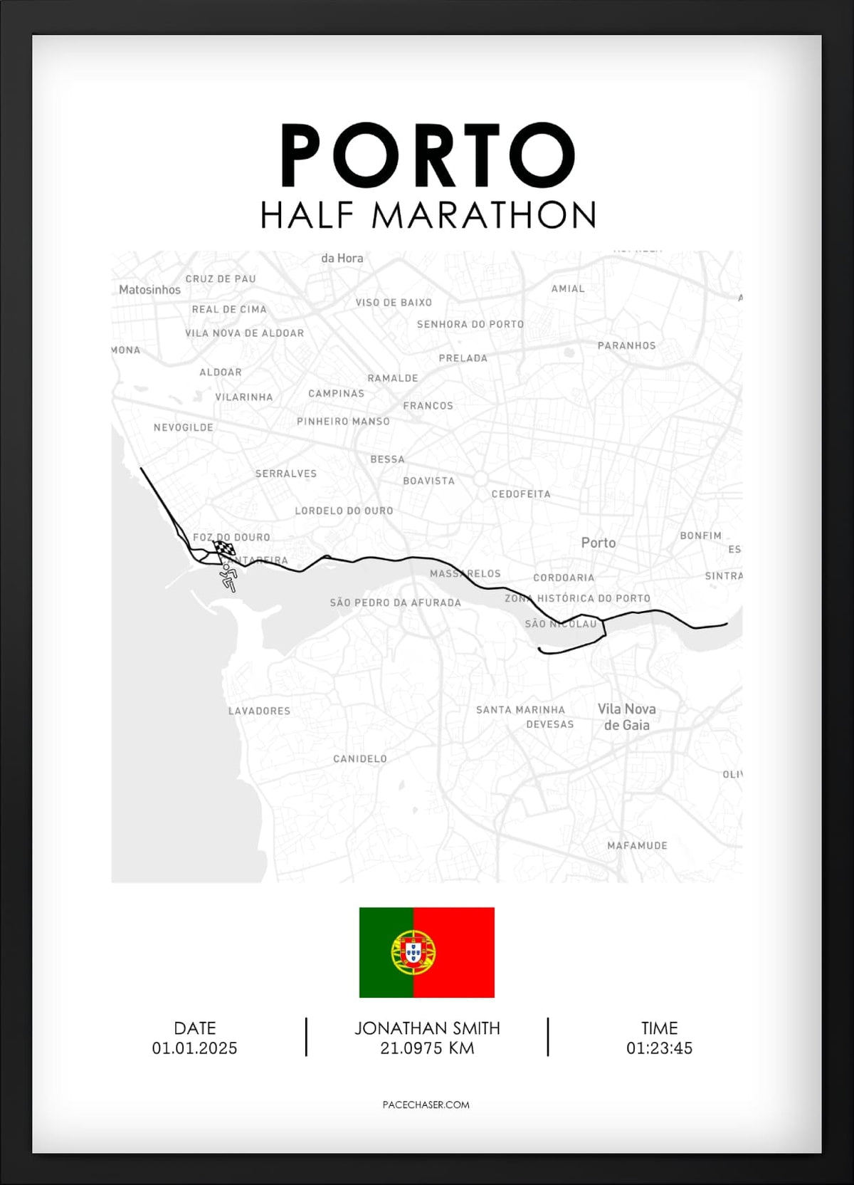 Halbmarathon Porto Poster