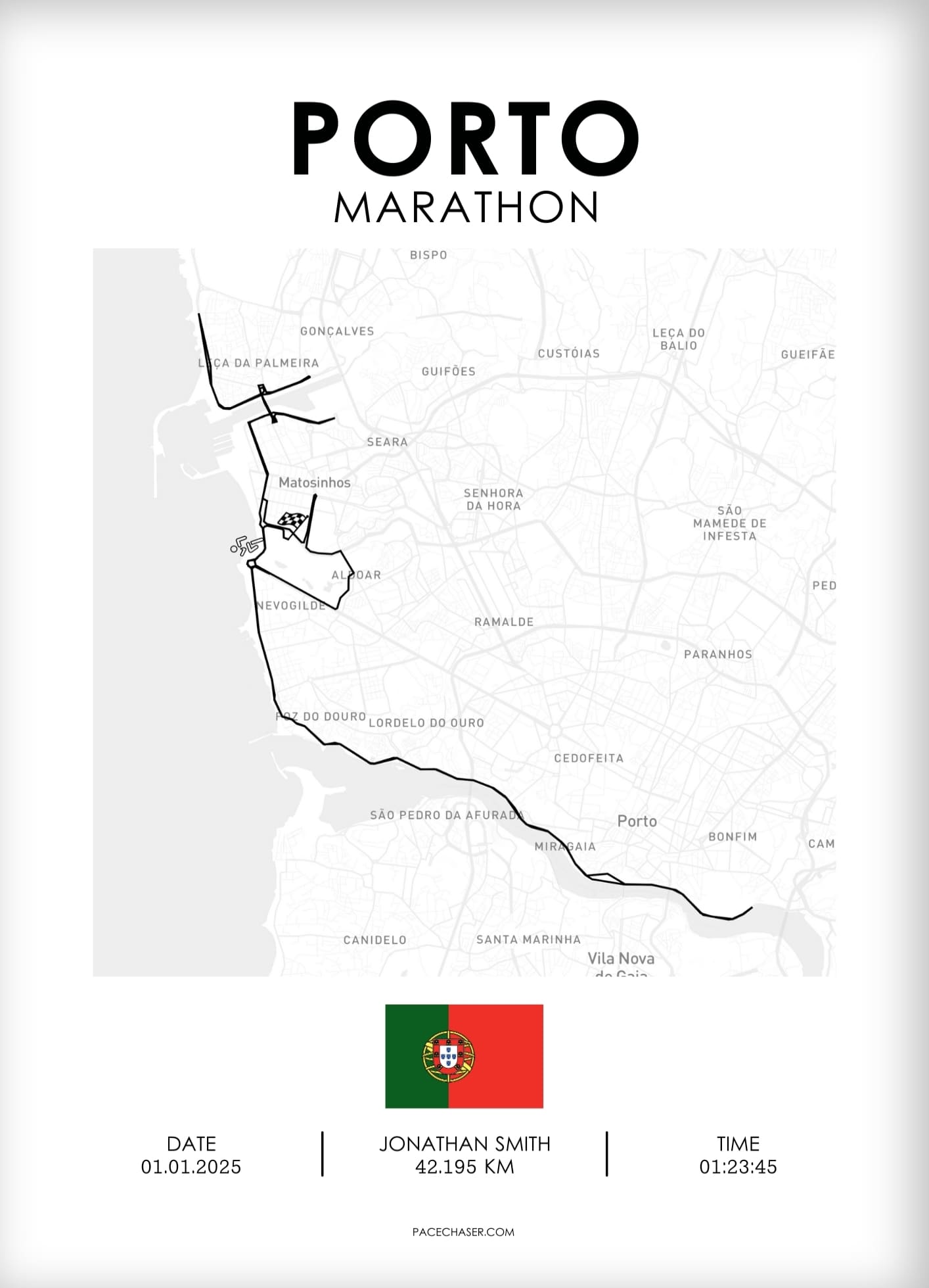 Marathon Porto Poster