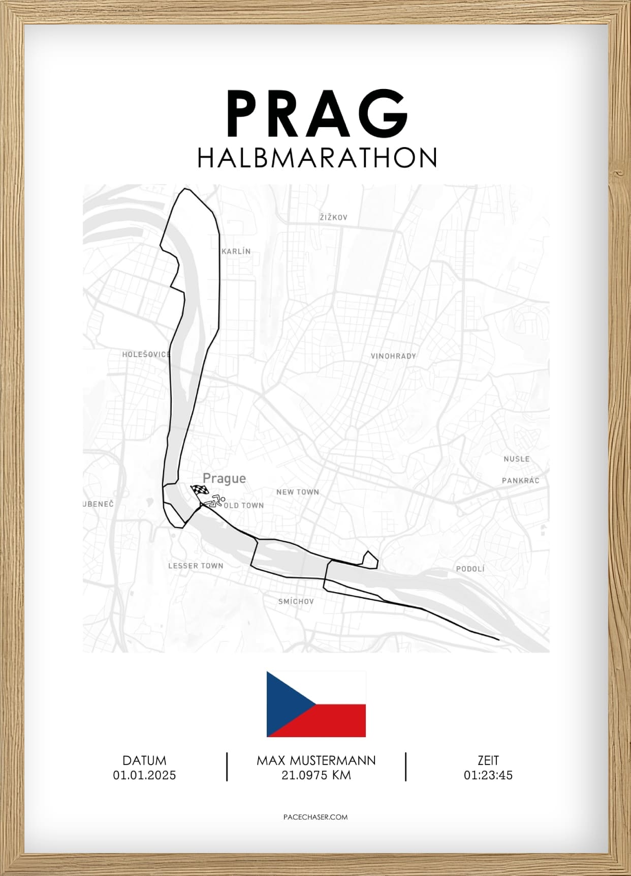 Halbmarathon Prag Poster (Superhalf) - bis 2024