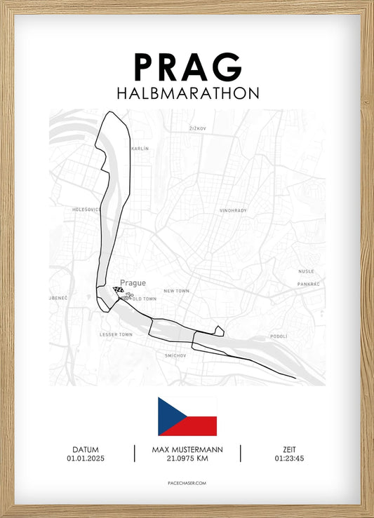 Halbmarathon Prag Poster (Superhalf) - bis 2024