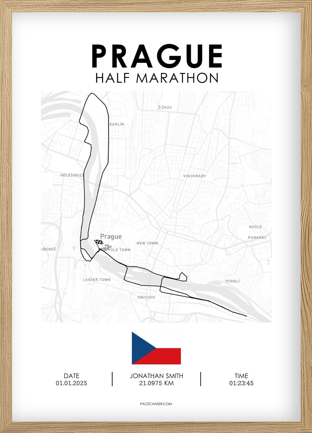 Halbmarathon Prag Poster (Superhalf) - bis 2024
