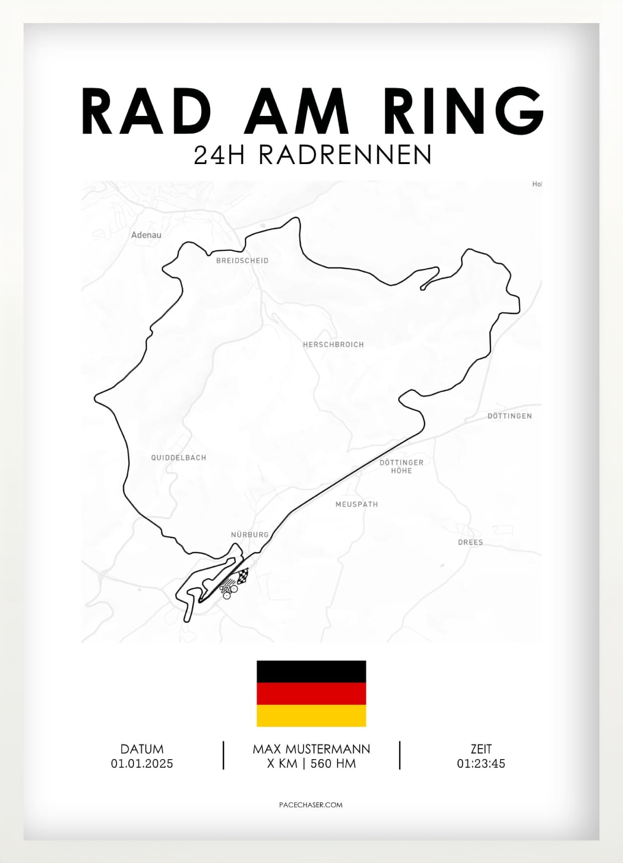 Around Cologne Poster (Cycling Race)