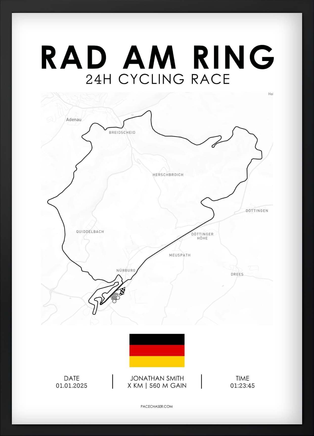 Around Cologne Poster (Cycling Race)