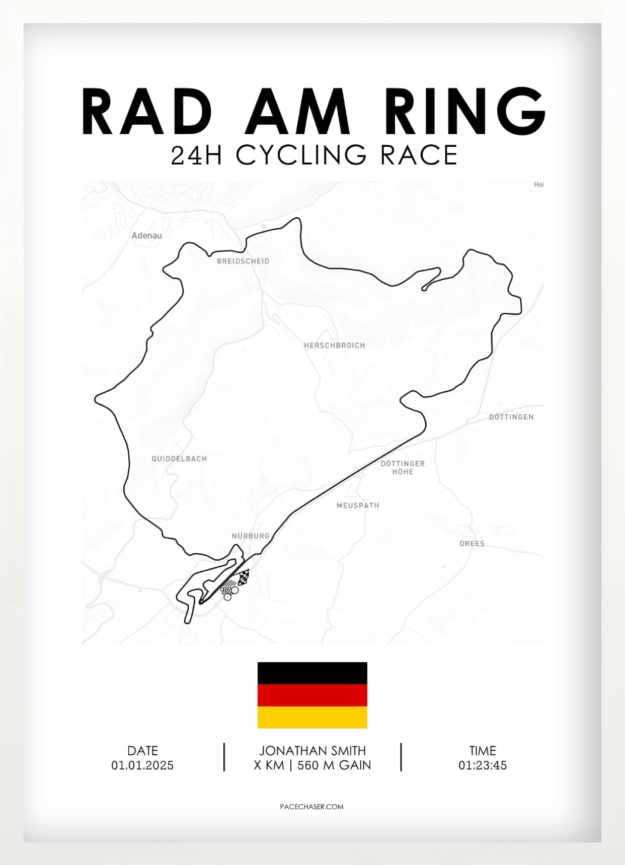 Around Cologne Poster (Cycling Race)