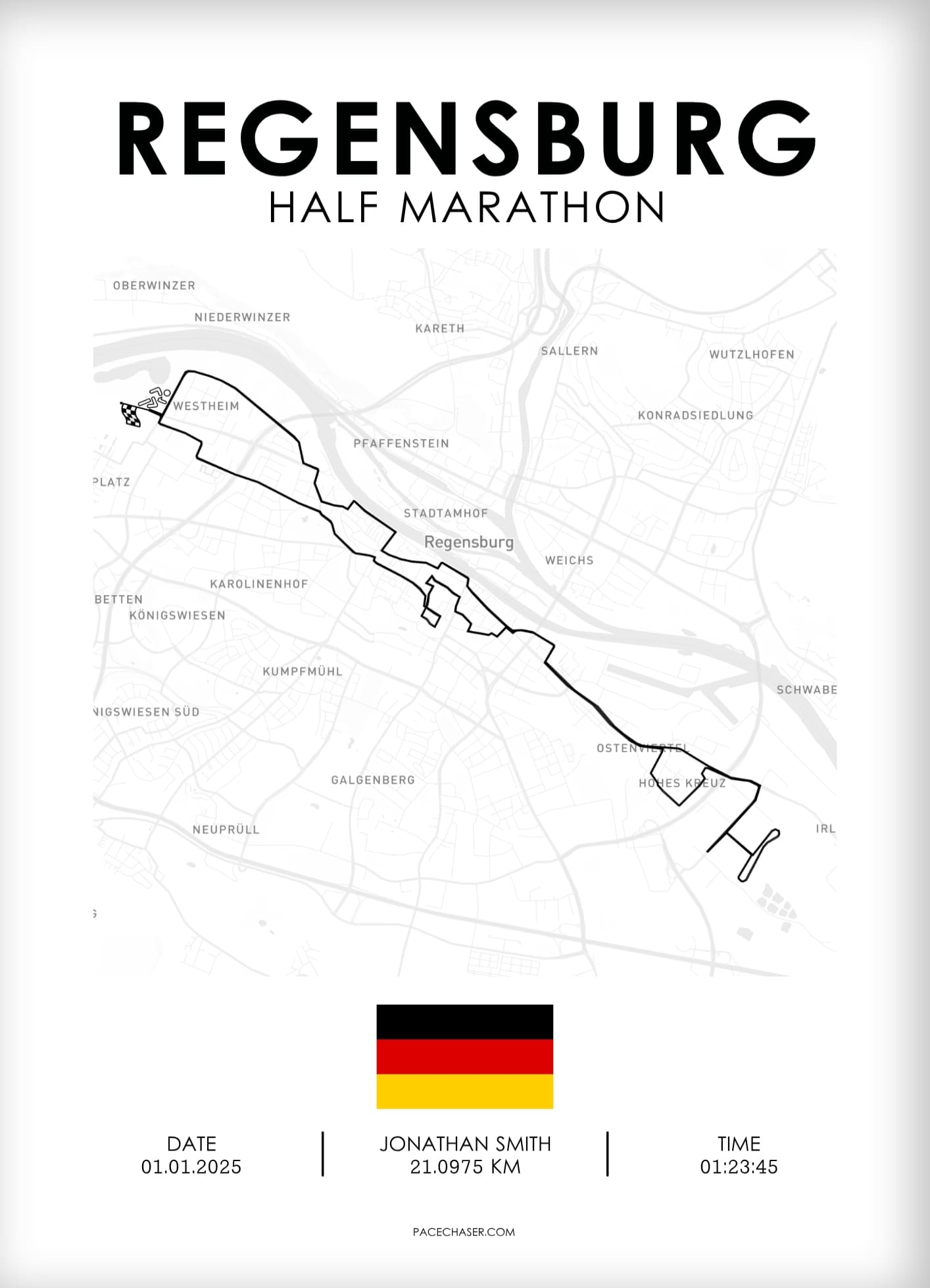 Regensburg Half Marathon Poster