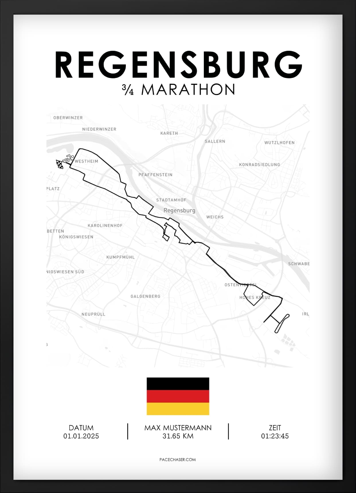 Threequarter-Marathon Poster