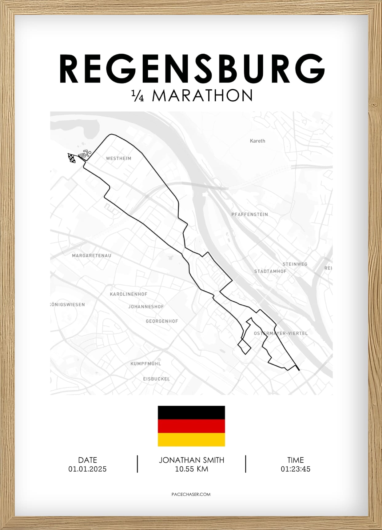 Quarter-Marathon Regensburg Poster