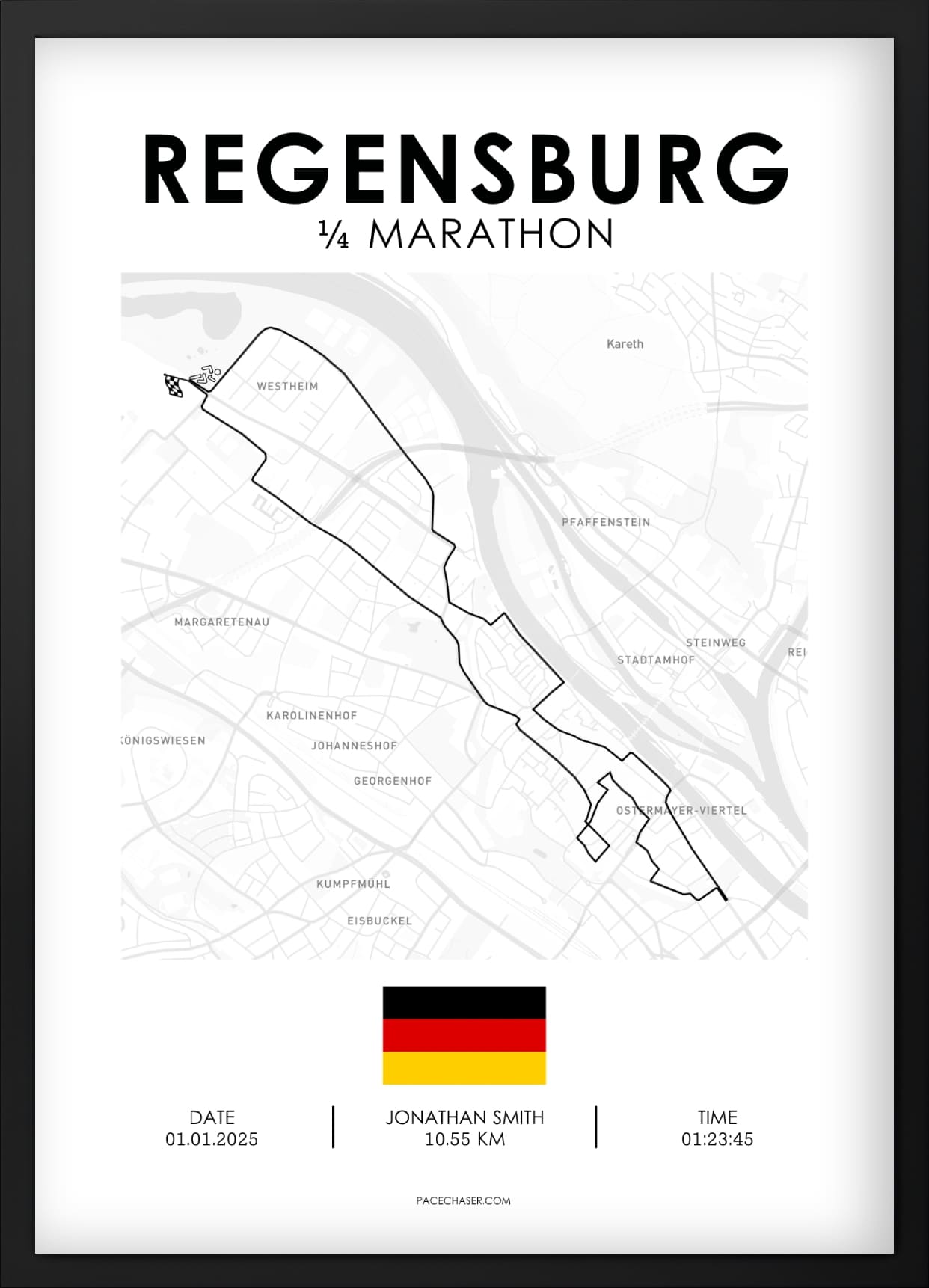 Quarter-Marathon Regensburg Poster