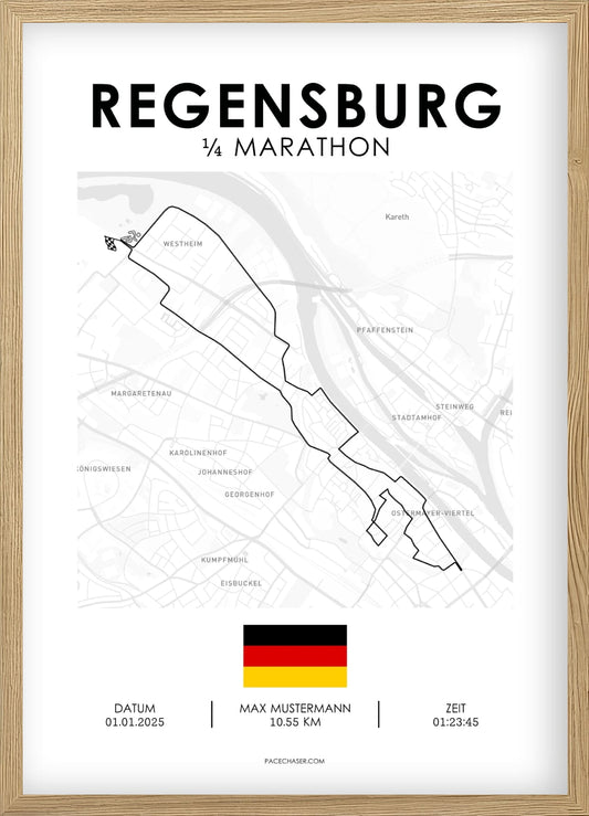 Quarter Marathon Regensburg Poster