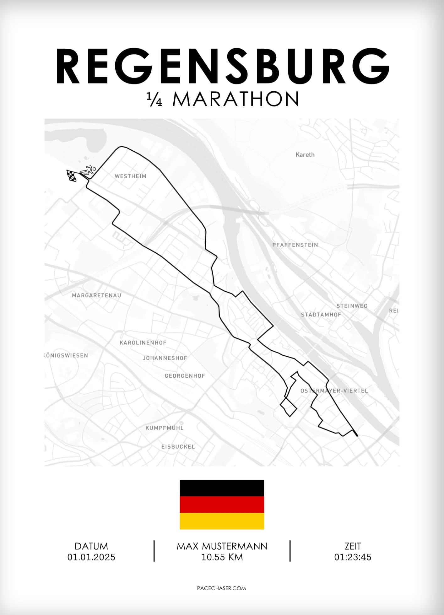 Quarter-Marathon Regensburg Poster
