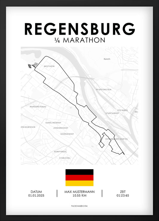 Quarter Marathon Regensburg Poster