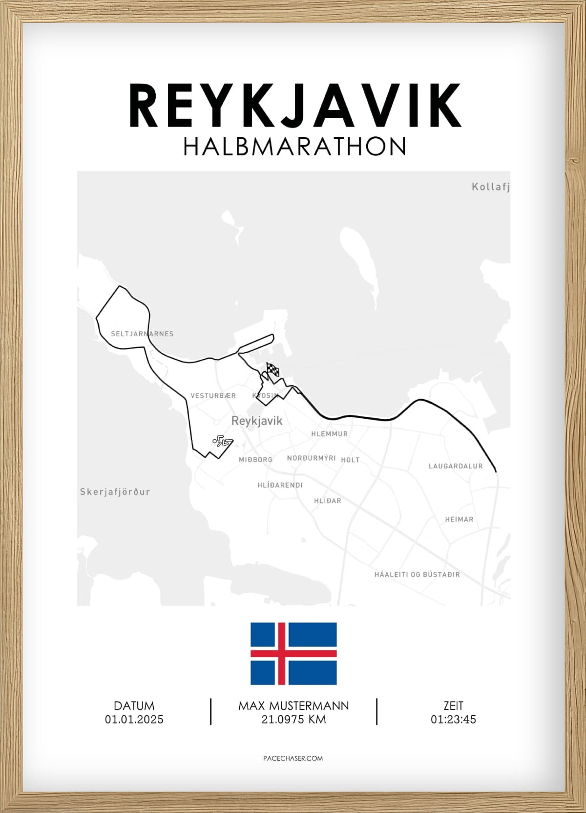 Halbmarathon Reykjavik Poster