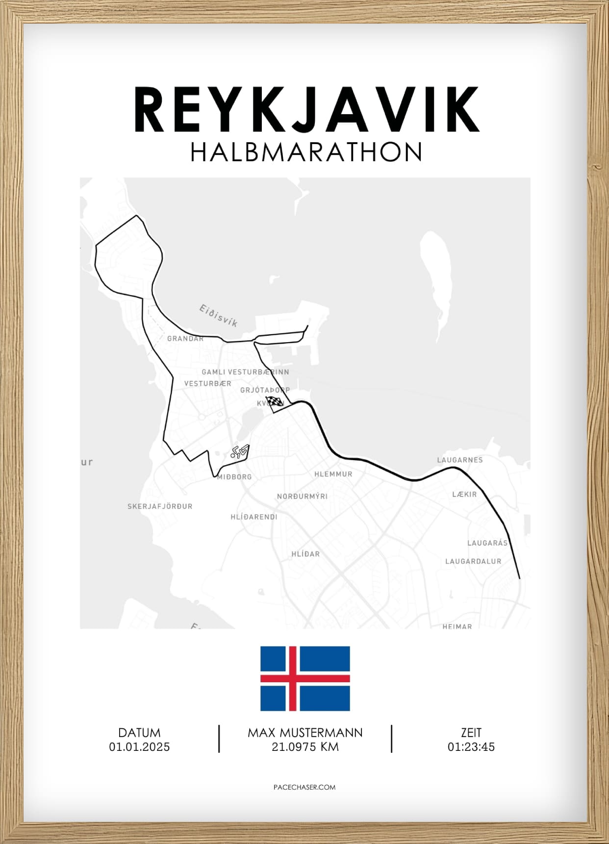 Halbmarathon Reykjavik Poster