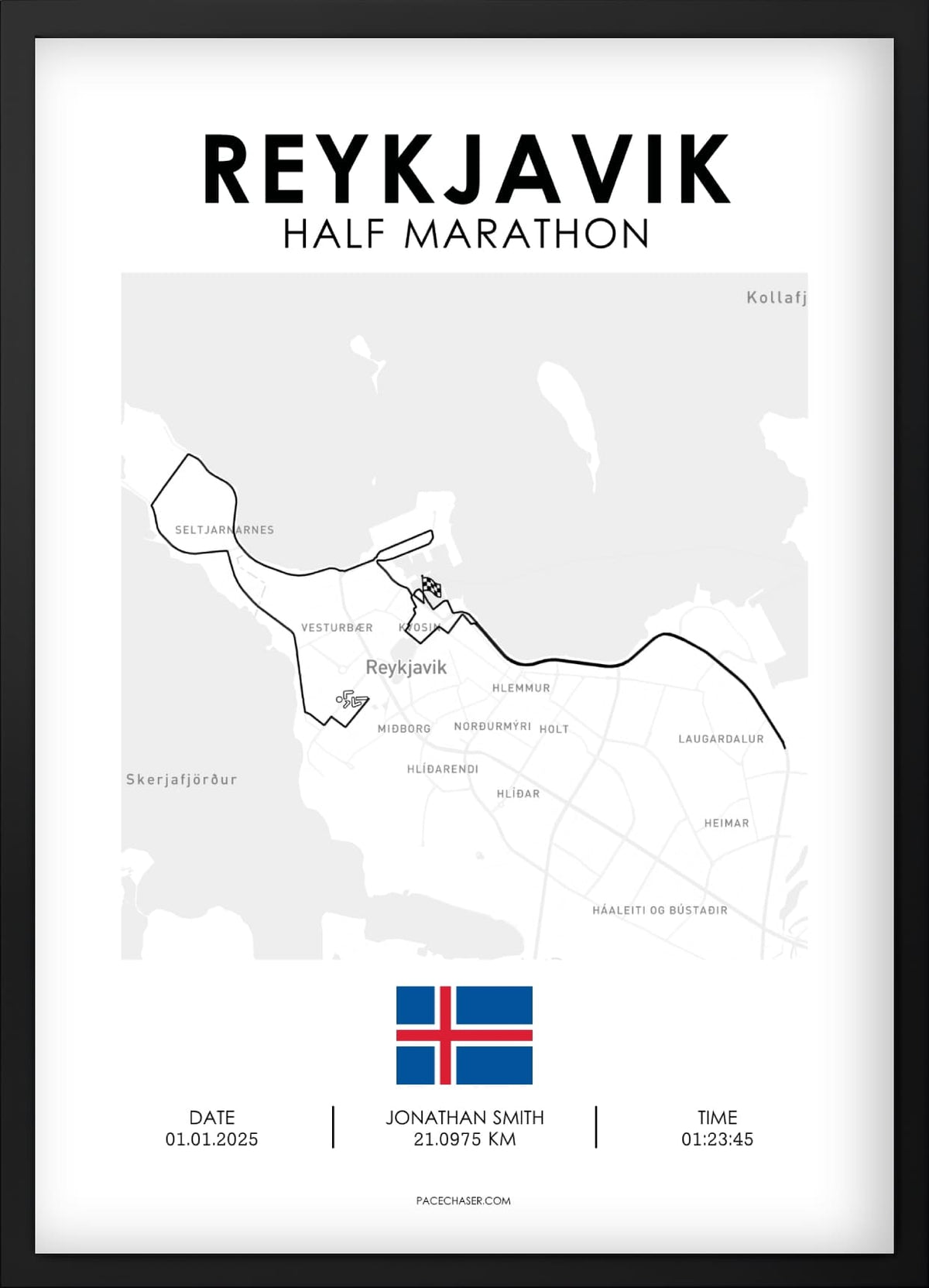 Halbmarathon Reykjavik Poster